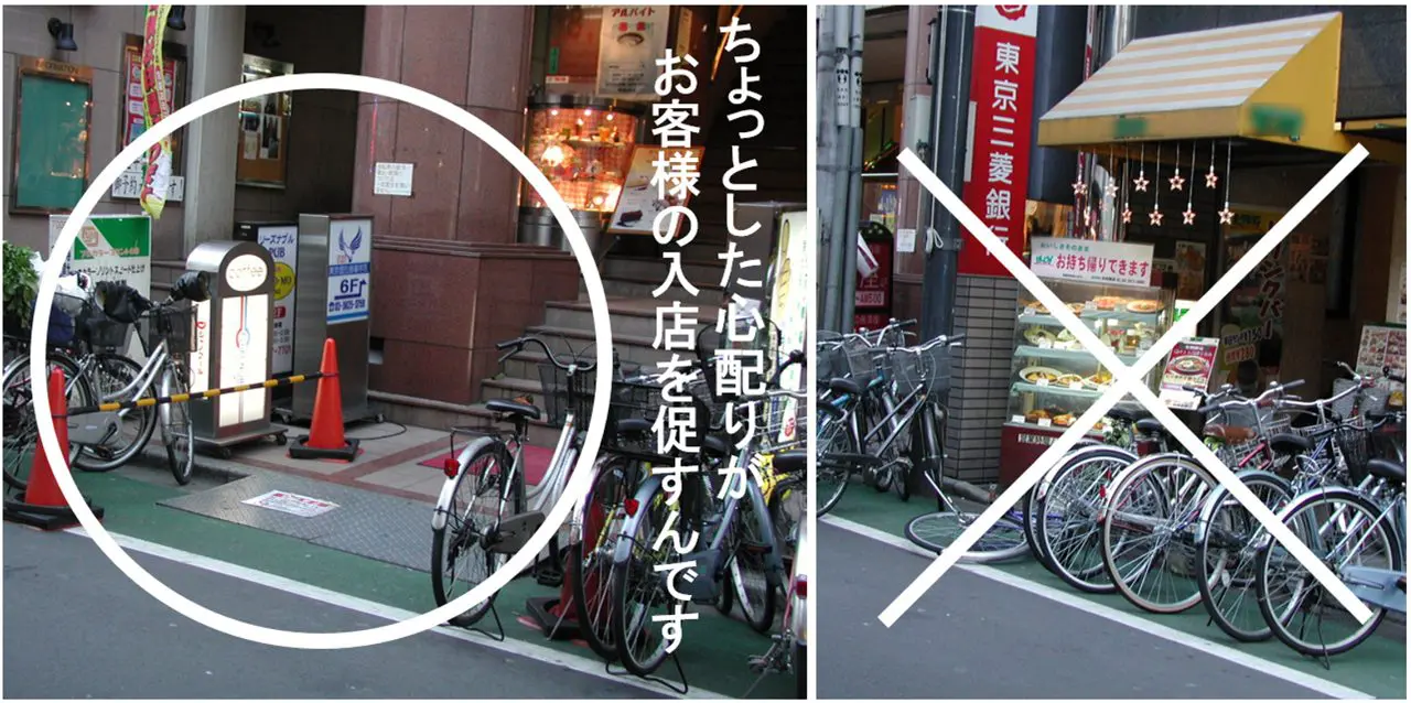 入りやすい店頭　入りにくい店頭